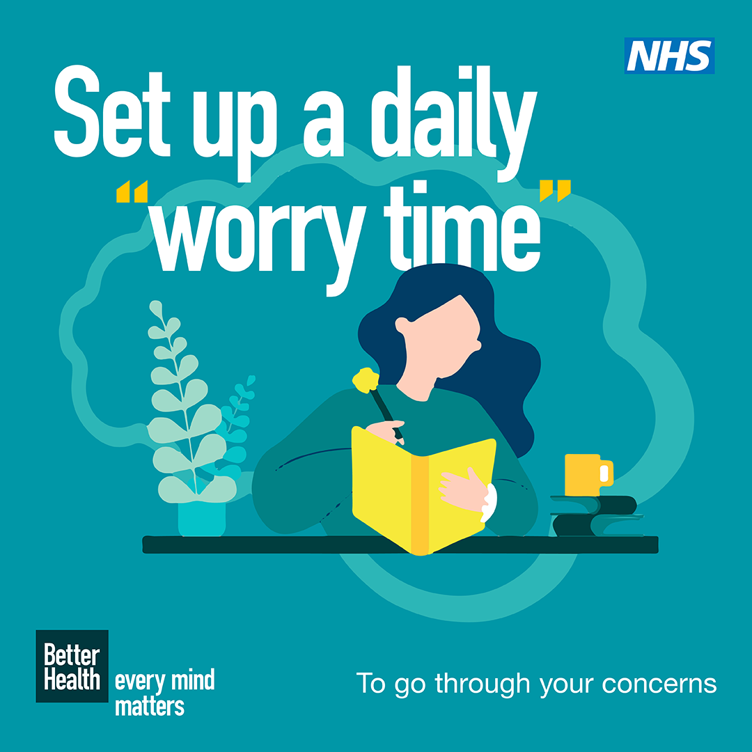 Set up a daily worry time